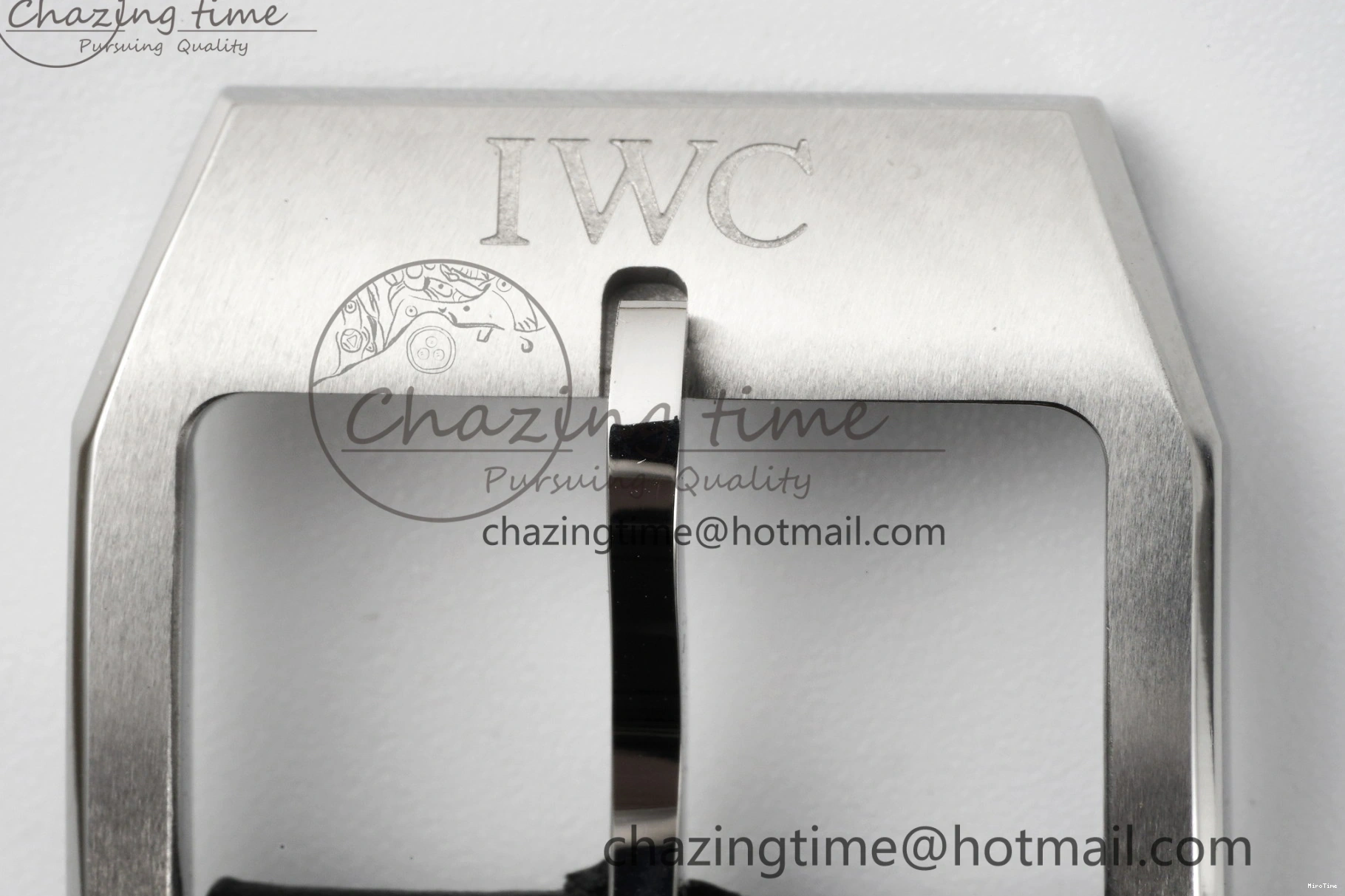 MIROTIME 0312 Bright Pilot Chrono SS AZF 1:1 Best Edition Green Dial on Brown Leather Strap A 7059